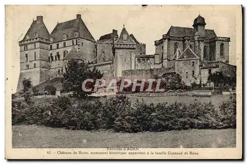 Cartes postales Environs D&#39Agen Chateau De Biron Famille Gontaud de Biron