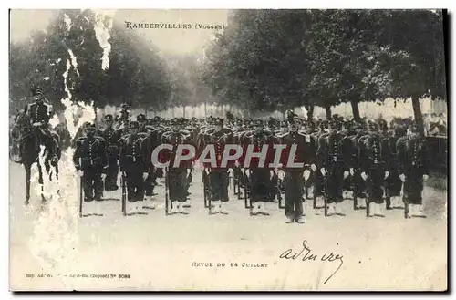 Ansichtskarte AK Rambervillers Revue du 14 juillet Militaria