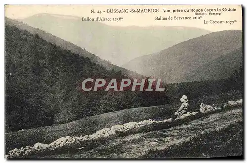 Cartes postales Bussang St Maurice Vue Prise Du Rouge Gazon Ballon d'Alsace Ballon de Servance Le Cresson