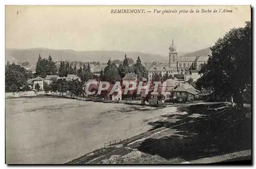 Cartes postales Remiremont Vue Generale Prise De La Roche De I'Alma