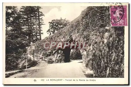 Ansichtskarte AK La Schlucht Tunnel De La Roche Du Diable