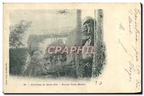 Cartes postales Environs De Saint Die Roches Saint Martin