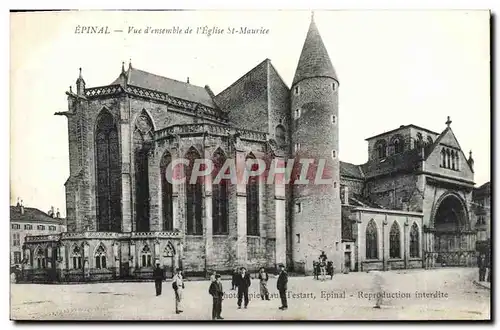 Cartes postales Epinal Vue D&#39Ensemble De I&#39Eglise St Maurice
