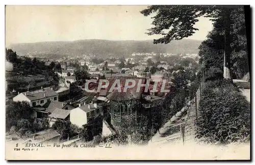 Cartes postales Epinal Vue Prise Du Chateau