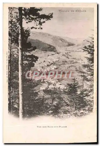 Cartes postales Vallee De Celles Vue Sur Raon Sur Plaine