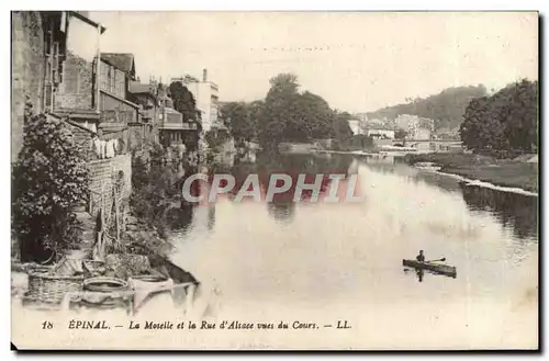 Cartes postales Epinal La Mosell Et Le Rue Alsace Vues Du Cours
