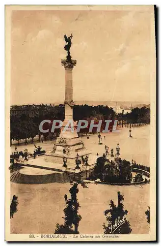 Ansichtskarte AK Bordeaux La Colonne Des Girondins