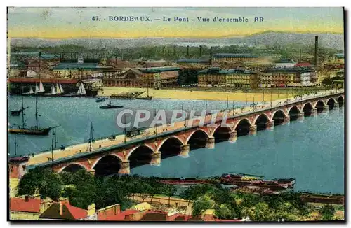 Cartes postales Bordeaux Le Pont Vue D'Ensemble