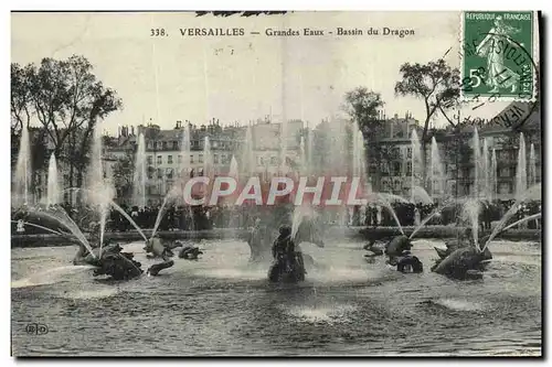 Cartes postales Versailles Grandes Eaux Bassin Du Dragon