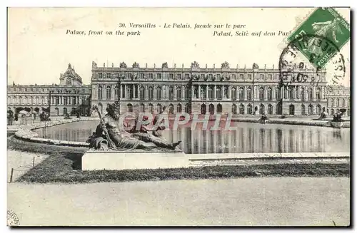 Ansichtskarte AK Versailles Le Palais Facade Sur Le Parc