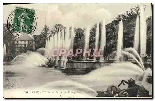 Cartes postales Versailles Le Bassin De Neptune