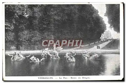 Cartes postales Versailles Le Parc Bassin Du Dragon