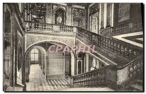 Cartes postales Palais De Versailles Grand escalier de marbre