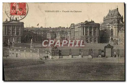 Cartes postales Versailles Facade Du Chateau