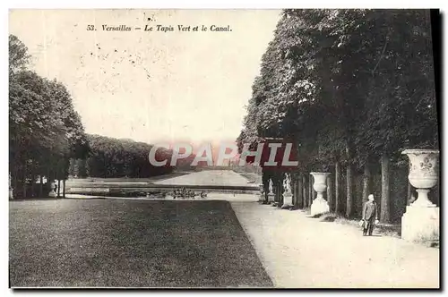 Ansichtskarte AK Versailles Le Tapis Vert Et Le Canal