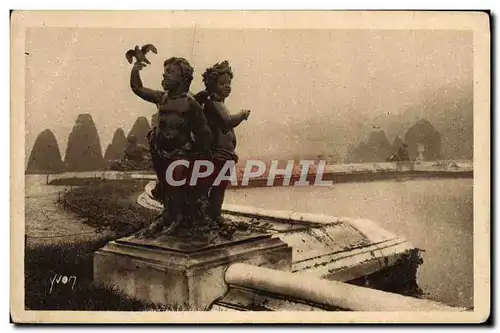 Cartes postales Versailles Chateau Parterre d&#39eau Groupe d&#39enfants