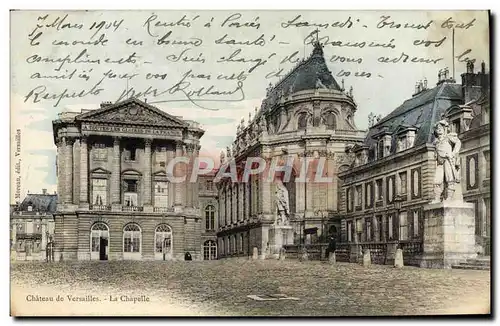 Cartes postales Versailles Le Chateau La chapelle