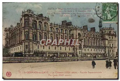 Cartes postales St Germain en Laye Le Chateau Facade septentrionale