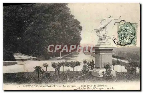 Cartes postales St Germain en Laye La terrasse Rond point du Rosarium La Feuille et l'ouragan