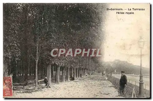 Cartes postales St Germain en Laye La terrasse L&#39allee royale