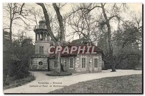 Cartes postales Versailles Trianon Laiterie et Tour de Malborough