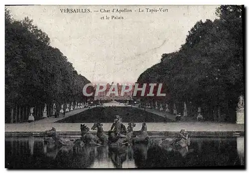 Ansichtskarte AK Versailles Char d&#39Apollon Le Tapis vert et le palais