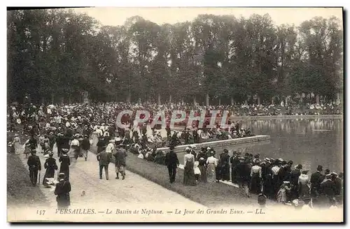 Cartes postales Versailles Le Bassin de Neptune Le Jour des Grandes Eaux