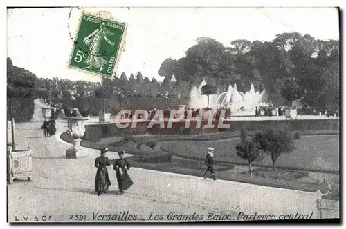 Cartes postales Versailles Les Grandes Eaux Parterre central