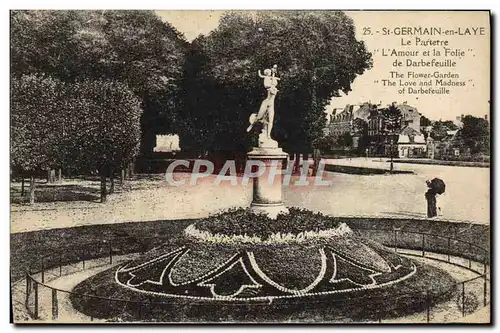 Cartes postales Saint Germain En Laye Le parterre L&#39amour et la folie de Darbefeuille