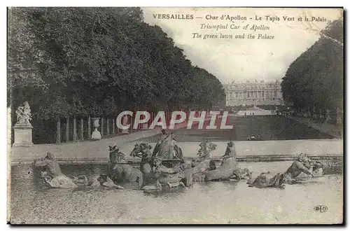 Cartes postales Versailles Char d&#39Apollon Le Tapis vert et le palais