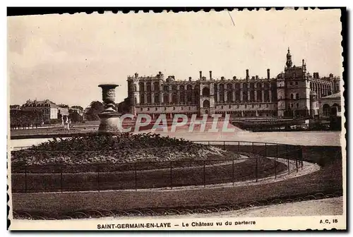 Cartes postales Saint Germain En Laye Le Chateau vu du parterre