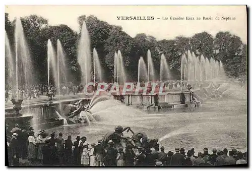 Cartes postales Versailles Les Grandes Eaux au Bassin de Neptune