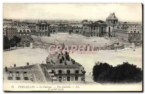 Cartes postales Versailles Le Chateau Vue Generale