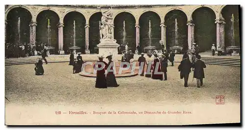 Cartes postales Versailles Bosquet de la Colonnade Un dimanche de grandes eaux