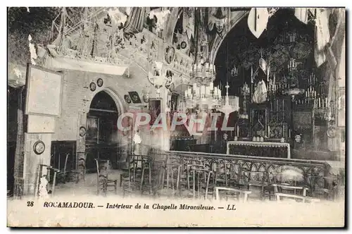 Cartes postales Rocamadour Interieur de la Chapelle Miraculeuse