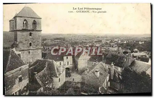 Cartes postales Gourdon Vue Generale