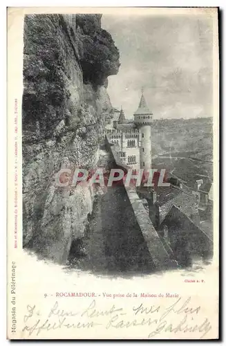 Ansichtskarte AK Rocamadour Vue Prise de la Maison de Marie