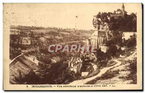 Cartes postales Rocamadour Vue Generale D&#39Ensemble