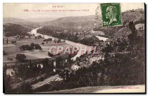 Cartes postales Vallee du Lot prise de Capdenac le Vieux