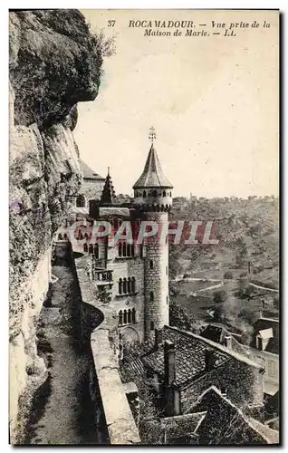 Ansichtskarte AK Rocamadour Vue Prise de la Maison de Marie