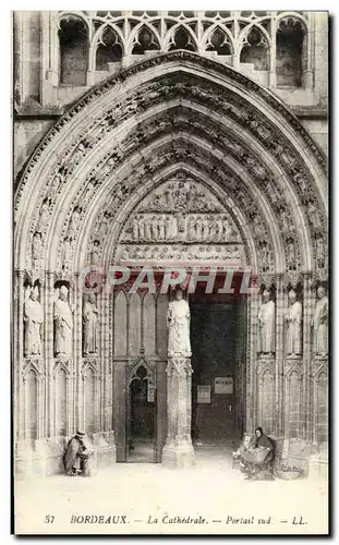 Cartes postales Bordeaux La Cathedrale Portail Sud
