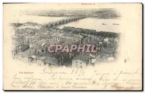 Cartes postales Bordeaux Vue generale