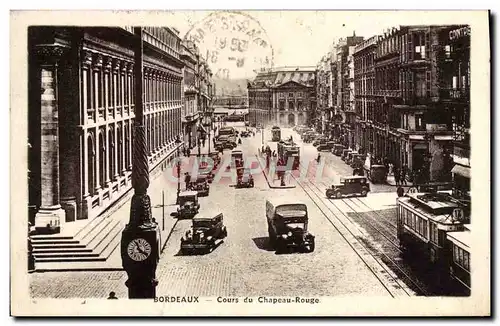 Ansichtskarte AK Bordeaux Cours du Chapeau Rouge Tramway