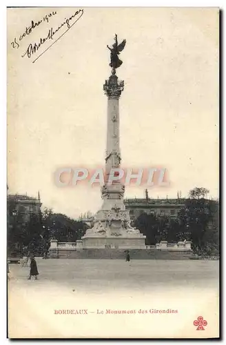 Cartes postales Bordeaux Le Monument des Girondins