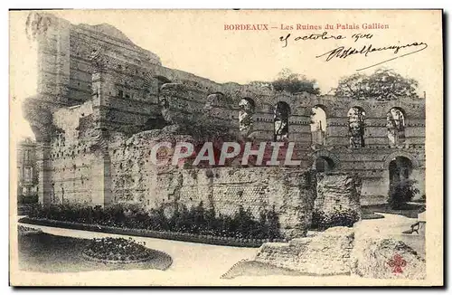 Cartes postales Bordeaux Les Ruines du Palais Gallien