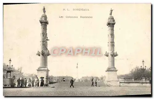 Cartes postales Bordeaux Les Colonnes Rostrales Tramway