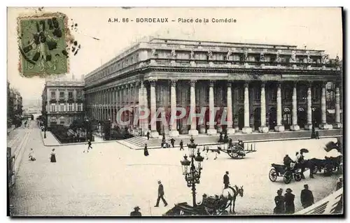 Cartes postales Bordeaux Place de la Comedie