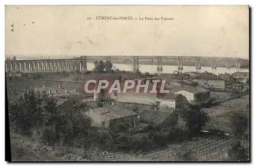 Cartes postales Cubzac les Ponts Le Pont des Pietons