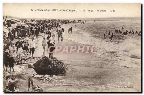 Cartes postales Soulac sur Mer La plage Le bain