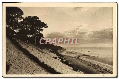 Cartes postales Le Moulleau Les grandes dunes des Abatilles avec vue sur les passes du bassin d'Arcachon